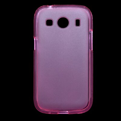 Hátlapvédő telefontok gumi / szilikon (Fényes keret) Rózsaszín [Samsung Galaxy Ace 4 LTE (SM-G357FZ)]
