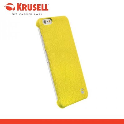 Krusell 89985 KRUSELL TextureCover MALMÖ műanyag hátlapvédő telefontok Sárga [Apple iPhone 6 4.7", iPhone 6S 4.7"]