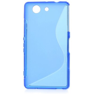 Hátlapvédő telefontok gumi / szilikon (S-line), Kék [Sony Xperia Z3 Compact (D5803)]