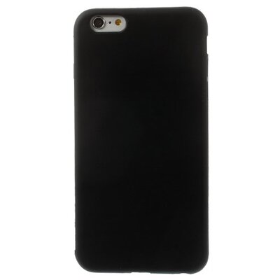 Hátlapvédő telefontok gumi / szilikon Fekete [Apple iPhone 6+ Plus 5.5", iPhone 6S+ Plus 5.5"]