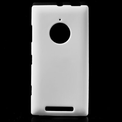 Hátlapvédő telefontok gumi / szilikon Fényes Fehér [Nokia Lumia 830]