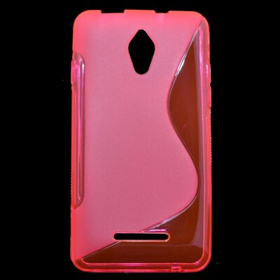 Hátlapvédő telefontok gumi / szilikon (S-line) Rózsaszín [Vodafone Smart 4 turbo (VF890N)]