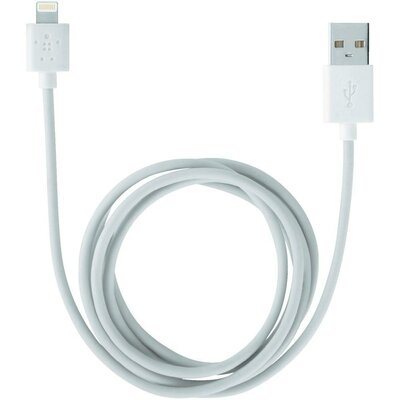 Apple töltőkábel iPhone iPad iPod adatkábel [1x USB 2.0 dugó A - 1x Apple Lightning dugó] 3m fehér Belkin 396678