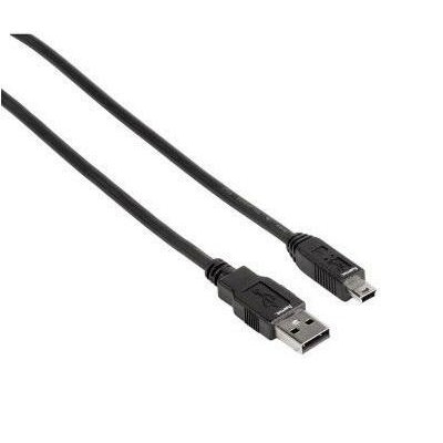 USB 2.0 Csatlakozókábel [1x USB 2.0 dugó A - 1x USB 2.0 dugó Mini-B] 1.80 m fekete Hama