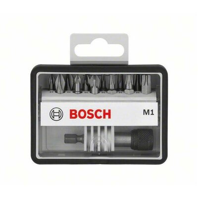 Bosch 2607002566 Csavarozó bit készlet Robust Line M extrakemény, 12+1 részes, 25 mm, Ph, Pz, Torx®, LS