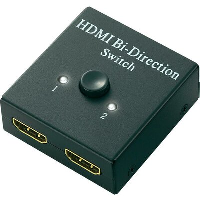 HDMI elosztó, switch kétirányú 1920 x 1080 Pixel SpeaKa Professional fekete