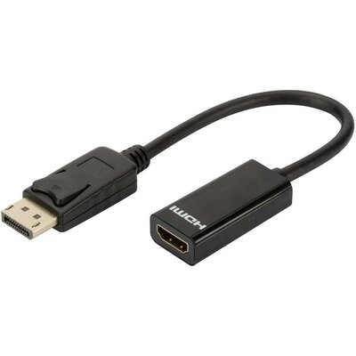 DisplayPort / HDMI adapter [1x DisplayPort dugó - 1x HDMI alj] fekete, Digitus
