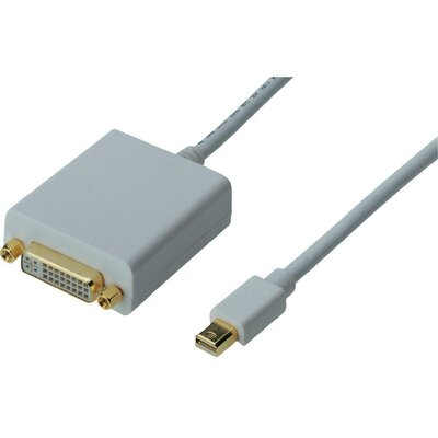 DisplayPort / DVI adapter [1x DisplayPort dugó - 1x DVI alj 24+5 pól.] fehér, Digitus