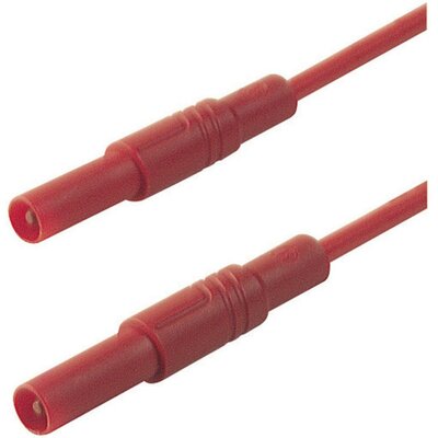 Mérőzsinór, mérővezeték 4 mm-es banándugóval, 1 mm² Szilikon 2 m piros SKS Hirschmann MLS SIL GG 200/1