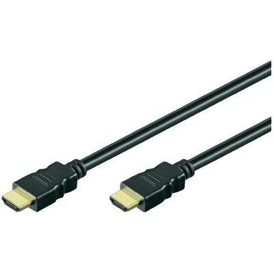 HDMI kábel [1x HDMI dugó 1x HDMI dugó] 15 m fekete nagysebességű Manhattan 756573
