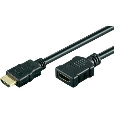 HDMI hosszabbítókábel [1x HDMI dugó 1x HDMI-alj] 5 m fekete
