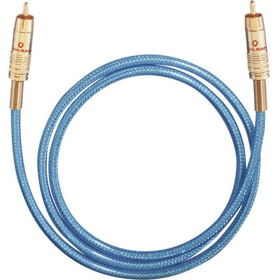 RCA digitális digitális Audio csatlakozókábel [1x RCA dugó - 1x RCA dugó] 1.5 m kék Oehlbach