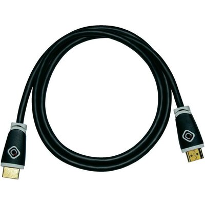 HDMI csatlakozókábel [1x HDMI dugó 1x HDMI dugó] 2.5 m fekete Oehlbach