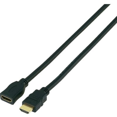 HDMI hosszabbító kábel [1x HDMI dugó 1x HDMI alj] 5 m fekete SpeaKa Professional