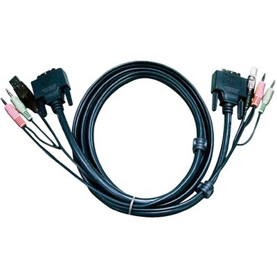 DVI D kábel KVM-hez 1,8 m, 2L-7D02U