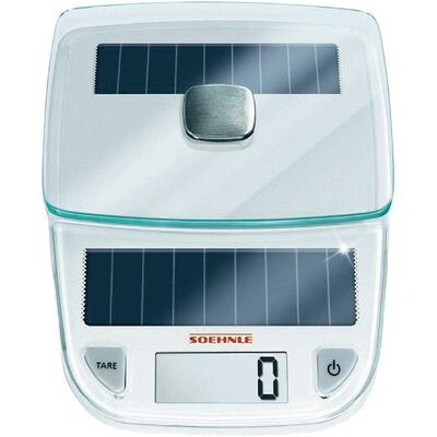 Digitális napelemes konyhai mérleg, fehér, Soehnle 66183 Easy Solar