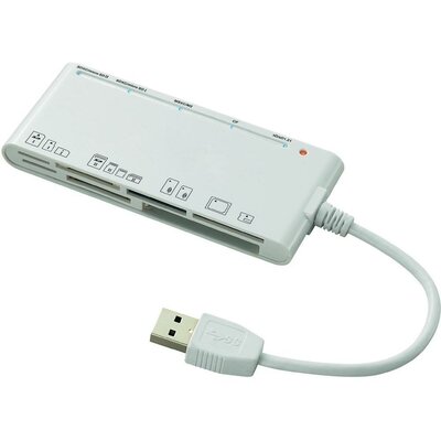 Külső memóriakártya olvasó, USB 3.0 Renkforce CR23e Fehér