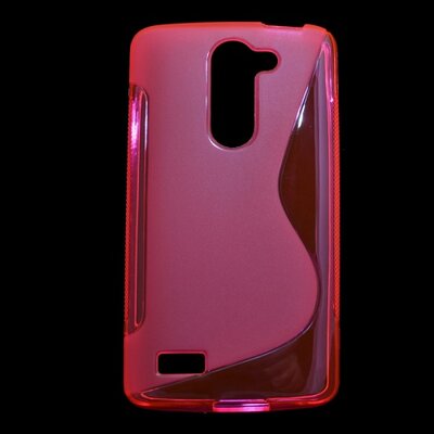Hátlapvédő telefontok gumi / szilikon (S-line) Rózsaszín [LG L80+ L Bello (D331) , L80+ L Bello Dual (D335)]