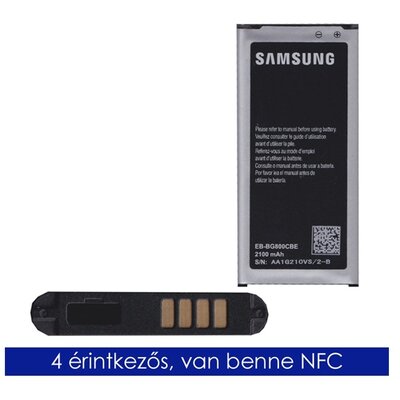 Samsung EB-BG800BBE/CBE gyári akkumulátor 2100 mAh (NFC-s, csak LTE-s készülékhez) Li-ion - Samsung Galaxy S5 mini (SM-G800)