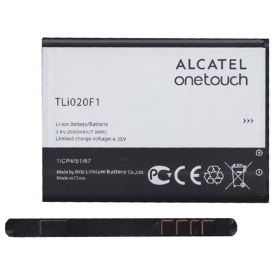 ALCATEL TLI020F1 / CAB2000010C1 gyári akkumulátor 2000 mAh LI-ION [Alcatel Pop C7 (OT-7041D), Alcatel Idol 2 mini S (OT-6036Y), Alcatel Pop 2 4.5 (OT-5042), Alcatel Pop Star (OT-5022), Alcatel Pixi 4 5 (OT-5010)]