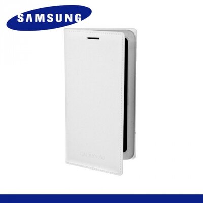Samsung EF-FA300BWEG Telefontok álló, bőr (FLIP, akkufedél, oldalra nyíló) Fehér [Samsung Galaxy A3 (SM-A300F)]