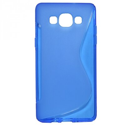 Hátlapvédő telefontok gumi / szilikon (S-line), Kék [Samsung Galaxy A5 (SM-A500F)]