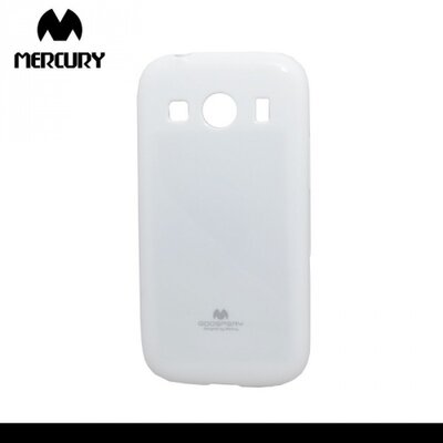 Mercury Goospery hátlapvédő telefontok gumi / szilikon (csillámporos) Fehér [Samsung Galaxy Ace 4 LTE (SM-G357FZ)]