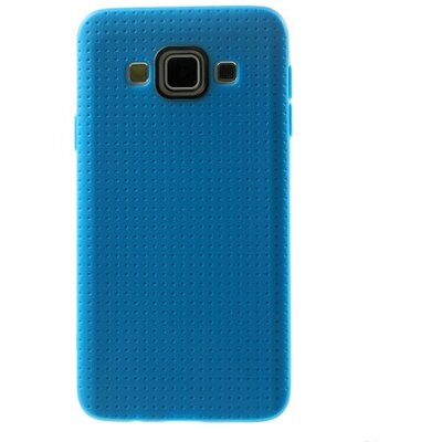 Hátlapvédő telefontok gumi / szilikon (lyukacsos minta), Kék [Samsung Galaxy A3 (SM-A300F)]