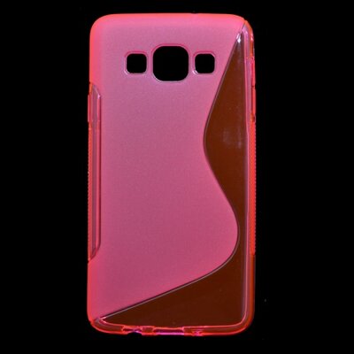 Hátlapvédő telefontok gumi / szilikon (S-line) Rózsaszín [Samsung Galaxy A3 (SM-A300F)]