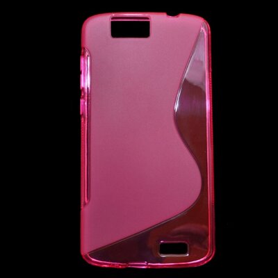 Hátlapvédő telefontok gumi / szilikon (S-line) Rózsaszín [Huawei Ascend G7]