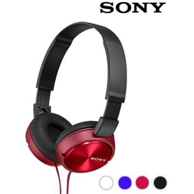Sony MDRZX310 Párnázott Fejhallgatók, Piros