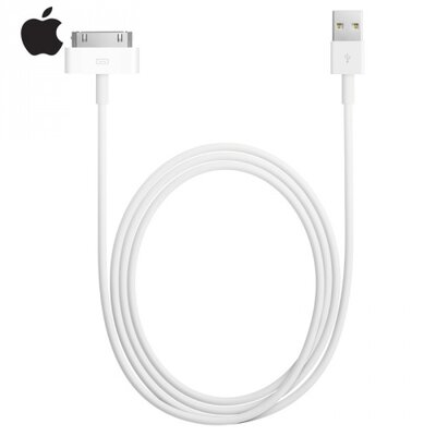 Apple MA591G/A Adatátvitel adatkábel (USB, 100 cm hosszú) FEHÉR [Apple IPAD, IPAD (3rd Generation), IPAD 2, iPhone 2G, iPhone 3G, iPhone 3GS, iPhone 4, iPhone