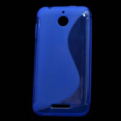 Hátlapvédő telefontok gumi / szilikon (S-line), Kék [HTC Desire 510]