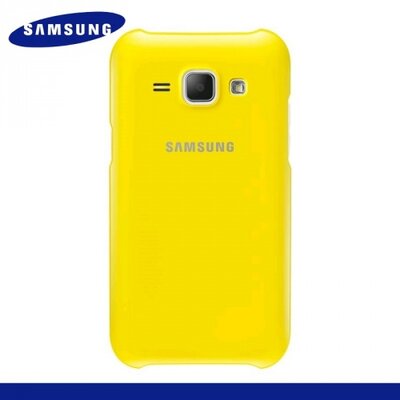 Samsung EF-PJ100BYEG Műanyag hátlapvédő telefontok Sárga [Samsung Galaxy J1 (SM-J100)]