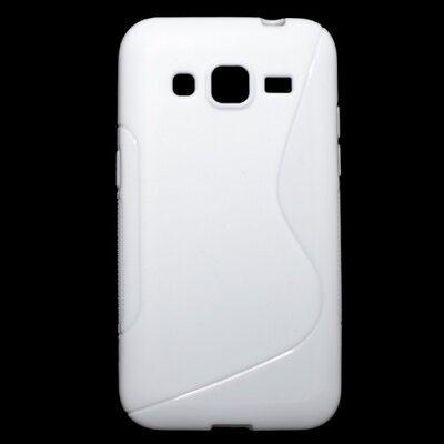 Hátlapvédő telefontok gumi / szilikon (S-line) Fehér [Samsung Galaxy Core Prime (SM-G360), Galaxy Core Prime LTE (SM-G361)]
