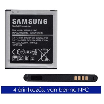 Samsung EB-BG360BBE/CBE gyári akkumulátor 2000 mAh (NFC-s) Li-ion - Samsung Galaxy Core Prime (SM-G360), Galaxy Core Prime LTE (SM-G361), Galaxy J2 (SM-J200)