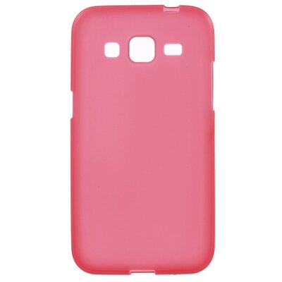 Hátlapvédő telefontok gumi / szilikon (matt, fényes keret) Piros [Samsung Galaxy Core Prime (SM-G360), Galaxy Core Prime LTE (SM-G361)]