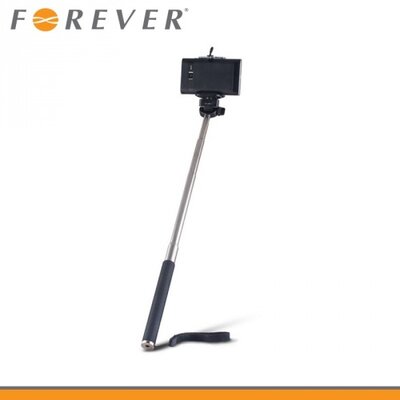Forever MP-300_B Univerzális állítható kézi selfie bot (20-100 cm hosszú nyél, 360°-ban forgatható) FEKETE