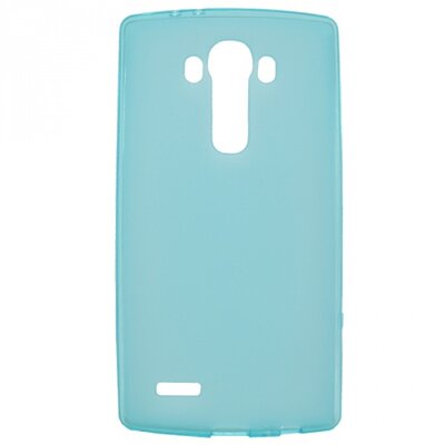 Hátlapvédő telefontok gumi / szilikon (matt, fényes keret), Kék [LG G4 (H815)]