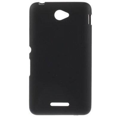Hátlapvédő telefontok gumi / szilikon Fekete [Sony Xperia E4 (E2105)]