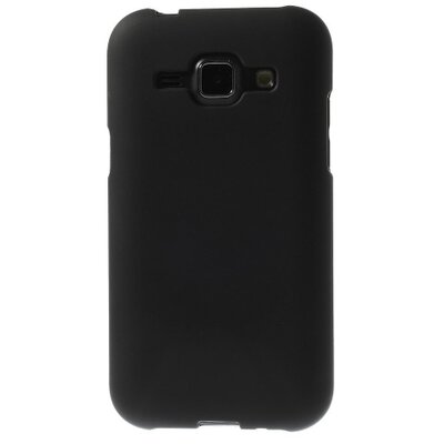 Hátlapvédő telefontok gumi / szilikon Fekete [Samsung Galaxy J1 (SM-J100)]