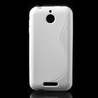Hátlapvédő telefontok gumi / szilikon (S-line) Fehér [HTC Desire 510]
