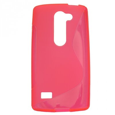 Hátlapvédő telefontok gumi / szilikon (S-line) Rózsaszín [LG Leon (C50) ]