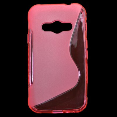 Hátlapvédő telefontok gumi / szilikon (S-line) Rózsaszín [Samsung Galaxy Xcover 3 (SM-G388)]