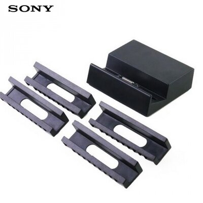 Sony DK48 Asztali töltő állvány (4 adapter, mágneses) FEKETE [Sony Xperia Z3 (D6653), Xperia Z3 Compact (D5803)]