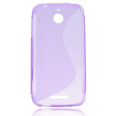 Hátlapvédő telefontok gumi / szilikon (S-line) Lila [HTC Desire 510]