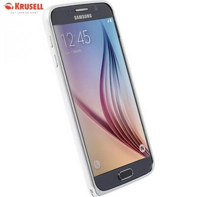 Krusell 90099 KRUSELL SALA AluBumper hátlapvédő telefontok alumínium keret Ezüst [Samsung Galaxy S6 (SM-G920)]