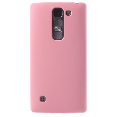 Műanyag hátlapvédő telefontok (gumírozott) Rózsaszín [LG Spirit (C70)]