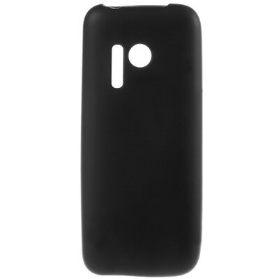Hátlapvédő telefontok gumi / szilikon Fekete [Nokia 215 Dual Sim]