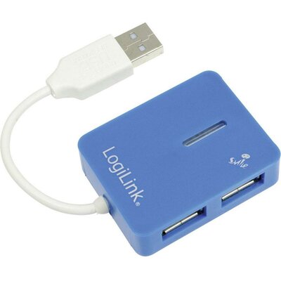 4 portos USB 2.0 Hub, kék, LogiLink UA0136